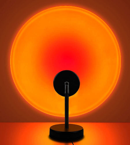 Sunset Lamp, Projector Sunset Light 10W LED Projection Night Light 180 Degree Rotation Romantic Rainbow Light USB Charging for Photography Party Home Living Room Bedroom Decor, Sunset Red…