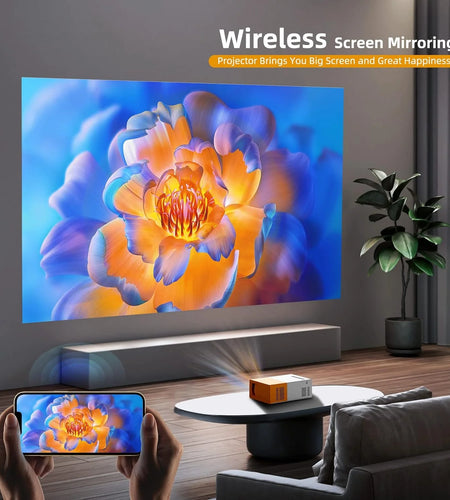 Wifi 1080P LED Mini Projector, Yellow