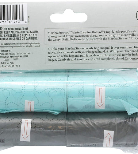 Poop Waste Bags | 120 Large Unscented Doggie Bags for a Quick Cleanup | Tear-Resistant Dog Waste Bags, Great for Dog Walking Everyday Use | 8 Rolls
