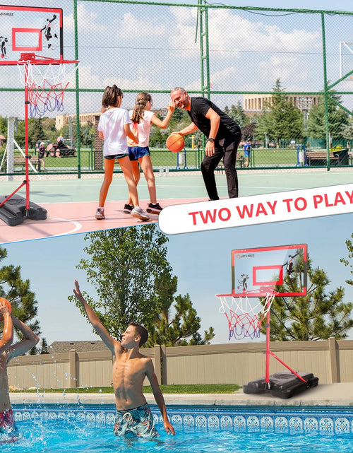 Load image into Gallery viewer, Kids Basketball Hoop with Stand, Adjustable Basketball Set, Toddler Basketball Toys for Boys Age 3 4 5 6 7 8, Indoor Outdoor Backyard Sport Game Gifts
