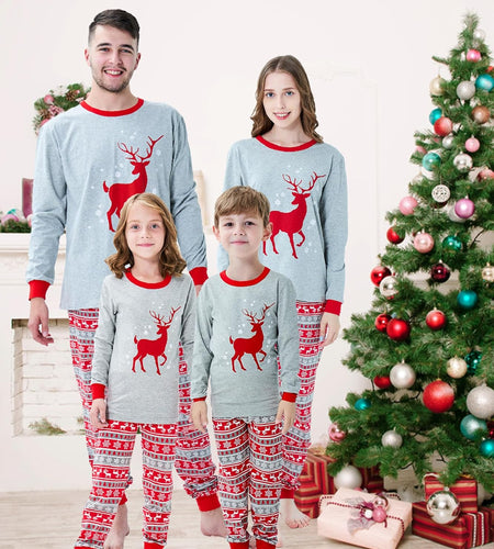 Family Matching Christmas Pajamas Boys Girls Holiday Pajamas Kids Sleepwear Christmas Pjs